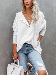 Milan Kiss Bluza w kolorze kremowym rozmiar: M. Brązowe bluzy z kapturem damskie Milan Kiss, m. Za 188.85 zł.