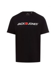 Jack & Jones T-shirt Mężczyźni Dżersej czarny, M. Czarne t-shirty męskie Jack & Jones, m, bez wzorów, z dżerseju, bez kołnierzyka. Za 64.95 zł.