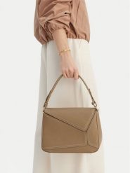 GINO ROSSI Torebka C-KY117 Beżowy. Brązowe torebki klasyczne damskie Gino Rossi, bez wzorów, z materiału, bez dodatków. Za 199.99 zł.