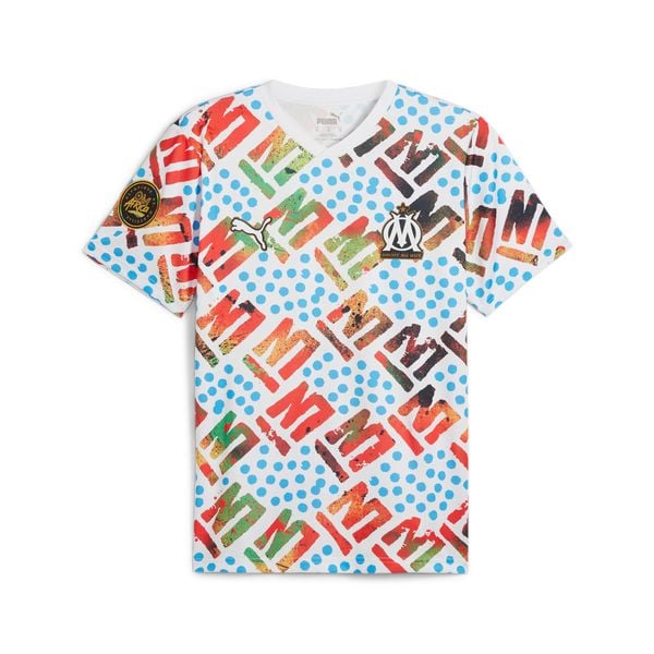 Koszulka OM Africa 13 AOP. Białe t-shirty sportowe męskie Puma, bez ramiączek, do piłki nożnej. Za 358.00 zł.