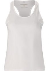 Damski tank top Endurance Nan. Czarne topy sportowe damskie Endurance, bez wzorów, z elastanu, bez ramiączek. Za 113.00 zł.