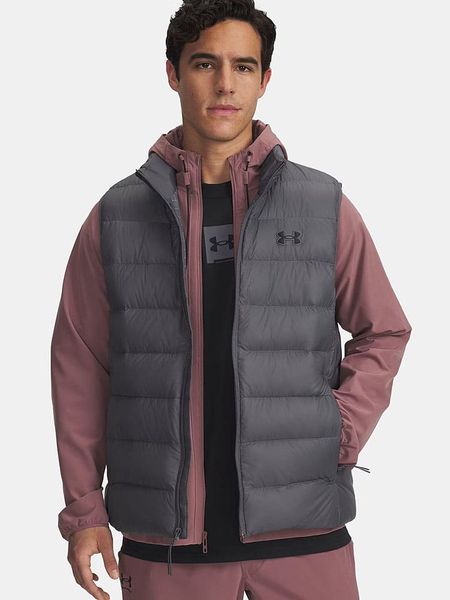 Under Armour Kamizelka puchowa "Legend" w kolorze szarym rozmiar: L. Szare kamizelki męskie Under Armour, l, z puchu. Za 324.95 zł.
