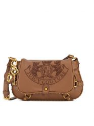 Juicy Couture Torebka BIJXT8653WVP Brązowy. Brązowe listonoszki damskie Juicy Couture, bez wzorów, z tworzywa sztucznego, bez dodatków. Za 319.99 zł.