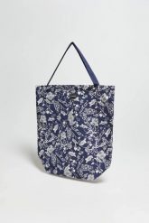 Bawełniana torba granatowa. Shopper bag damskie MOODO, bez wzorów, z bawełny, bez dodatków. Za 29.99 zł.