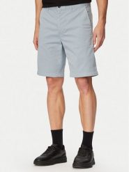 BOSS Szorty materiałowe 50536723 Niebieski jasny Slim Fit. Niebieskie szorty męskie Boss, z bawełny, bez kołnierzyka. Za 449.99 zł.