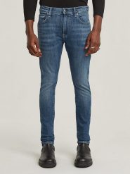 G-Star Dżinsy "Revend" - Skinny fit - w kolorze niebieskim rozmiar: W32/L30. Niebieskie jeansy męskie G-Star. Za 210.81 zł.