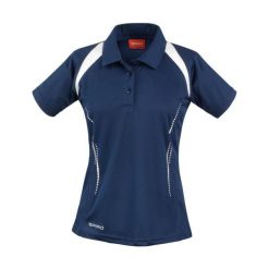 Damska koszulka polo Spiro Team Spirit. Białe bluzki damskie SPIRO, bez wzorów, sportowe, bez kołnierzyka, bez ramiączek. Za 156.50 zł.