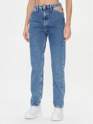 Calvin Klein Jeans Jeansy Authentic Slim Straight Cut Out J20J222433 Niebieski Slim Fit. Niebieskie jeansy damskie Calvin Klein Jeans. Za 329.99 zł.