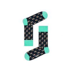 Skarpetki Happy Socks SUR01-9000. Brązowe skarpetki damskie Happy Socks, bez wzorów, z bawełny. Za 24.43 zł.