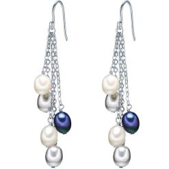 Valero Pearls Kolczyki wiszące z perłą srebro wysokiej próby Perła hodowlana słodkowodna srebrny 1 ct Damski. Szare kolczyki damskie Valero Pearls, z perłą, srebrne. Za 229.99 zł.