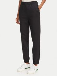 Lacoste Spodnie dresowe XF5268 Czarny Regular Fit. Czarne spodnie dresowe damskie Lacoste, bez wzorów, z bawełny. Za 539.99 zł.