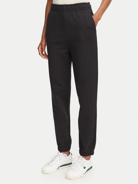 Lacoste Spodnie dresowe XF5268 Czarny Regular Fit. Czarne spodnie dresowe damskie Lacoste, bez wzorów, z bawełny. Za 539.99 zł.