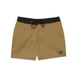 Spodenki boardshort dla Mężczyzn SURFSILK KAIMANA 16". Brązowe szorty męskie Quiksilver, bez wzorów, z elastanu. Za 229.99 zł.