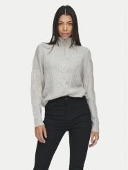 JDY Sweter Andrea 15242811 Szary Regular Fit. Szare swetry klasyczne damskie JDY, xl, z syntetyku, bez kołnierzyka. Za 139.99 zł.