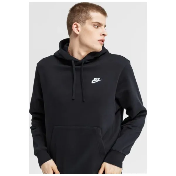 Nike Bluza M Nsw Club Hoodie Po Bb , czarny, rozmiar XXL. Czarne bluzy z kapturem męskie Nike, m, z bawełny. Za 199.99 zł.