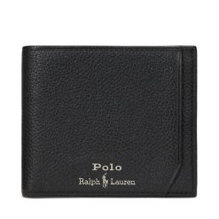 Portfel Polo Ralph Lauren. Czarne portfele męskie Polo Ralph Lauren, bez wzorów. Za 549.99 zł.