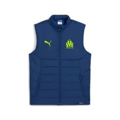 Kamizelka puchowa OM. Niebieskie kamizelki męskie Puma, z puchu. Za 380.00 zł.