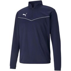 Bluza piłkarska męska Puma teamRISE 1 4 Zip Top. Niebieskie bluzy bez kaptura męskie Puma, m. Za 134.00 zł.
