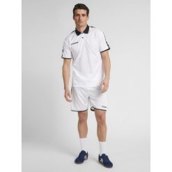 Koszulka HUMMEL AUTHENTIC FUNCTIONAL POLO. Białe koszulki polo męskie HUMMEL, m, bez wzorów, bez ramiączek. Za 68.00 zł.