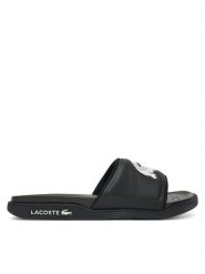 Lacoste Klapki 7-49CFA0041 Czarny. Czarne klapki damskie Lacoste, bez wzorów, z tworzywa sztucznego, bez obcasa. Za 209.99 zł.