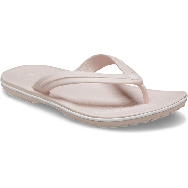 Japonki damskie Crocs Flip. Czerwone klapki damskie Crocs, bez wzorów, z materiału, bez obcasa. Za 169.99 zł.
