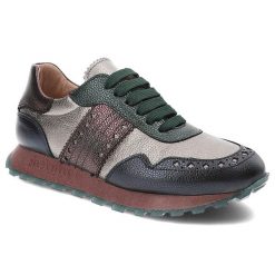 Szare Sneakersy Hispanitas Półbuty Sportowe Premium. Szare półbuty damskie Hispanitas, bez wzorów, ze skóry, sportowe, bez obcasa. Za 639.00 zł.