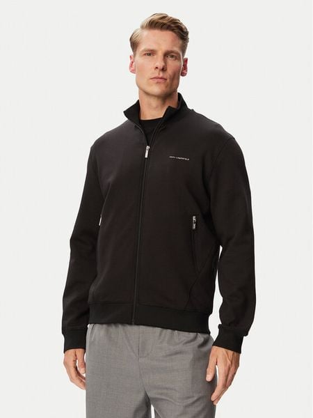KARL LAGERFELD Bluza 705006 563902 Czarny Regular Fit. Czarne bluzy bez kaptura męskie Karl Lagerfeld, l, z syntetyku. Za 949.99 zł.