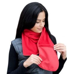 Szalik Z Zamkiem Błyskawicznym Polartherm. Czerwone szaliki i kominy damskie RESULT WINTER ESSENTIALS, bez wzorów, z materiału. Za 50.99 zł.