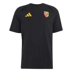 Koszulka RC Lens Tiro 26. Czarne t-shirty sportowe męskie Adidas, s, ze lnu, bez ramiączek, na fitness i siłownię. Za 194.00 zł.