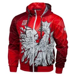 Bluza sportowa męska Extreme Hobby POLSKA. Czerwone bluzy sportowe męskie EXTREME HOBBY, bez wzorów, z poliesteru, sportowe, bez kołnierzyka, bez ramiączek. Za 259.00 zł.