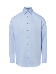 Finshley & Harding koszula biznesowa Mężczyźni Modern Fit Bawełna (100%) niebieski, 45. Niebieskie koszule męskie Finshley & Harding, m, bez wzorów, z bawełny, bez kołnierzyka, bez ramiączek. Za 229.95 zł.