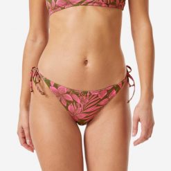 Dół kostiumu kąpielowego damski Roxy Tie Side. Zielone bikini damskie Roxy, bez wzorów. Za 129.99 zł.