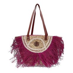 Różowa Torebka Damska Sca'Viola Koszyk W Stylu Boho. Czerwone torebki klasyczne damskie Sca'viola, bez wzorów, bez dodatków. Za 249.00 zł.