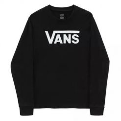 Bluza Vans Flying V Classic Long Sleeve T-shirt, Czarny. Czarne bluzy sportowe damskie Vans, xl, bez wzorów, bez kołnierzyka. Za 264.00 zł.