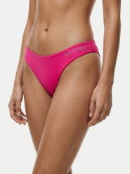 Guess Dół od bikini E6GO28 KF442 Różowy. Czerwone bikini damskie Guess, z aplikacjami. Za 149.99 zł.