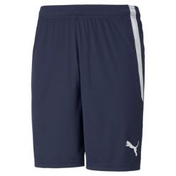 Szorty Puma Team Liga. Białe szorty męskie Puma, bez kołnierzyka. Za 109.50 zł.