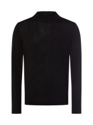 Selected sweter z cienkiej dzianiny z wełny merynosów - SLHTray Mężczyźni Wełna merino czarny, XL. Czarne swetry męskie Selected, m, bez wzorów, z dzianiny, bez kołnierzyka. Za 349.95 zł.