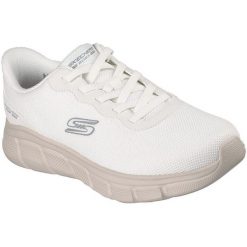 Buty sportowe męskie Skechers Bobs B Flex Glacial Edge. Białe buty sportowe na co dzień męskie Skechers, bez zapięcia. Za 390.00 zł.
