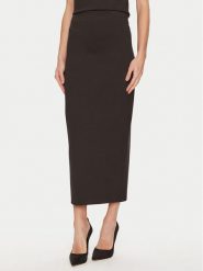 ViCOLO Spódnica midi TS0133 Brązowy Regular Fit. Brązowe spódniczki damskie ViCOLO, s, bez wzorów, z syntetyku, midi. Za 129.99 zł.
