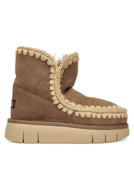 Mou Śniegowce MU.FW531002A Szary. Szare śniegowce damskie Mou, ze skóry. Za 1,049.00 zł.