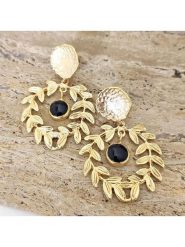 Nakkash Pozłacane kolczyki-wkrętki rozmiar: onesize. Żółte kolczyki damskie Nakkash, pozłacane. Za 43.99 zł.