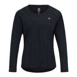 Damska Koszulka Z Długim Rękawem Serenity. Czarne t-shirty damskie Dare 2b, bez wzorów, bez kołnierzyka. Za 106.99 zł.