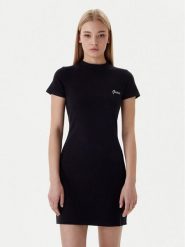 Guess Sukienka codzienna V6RK06 K8RT2 Czarny Slim Fit. Czarne sukienki damskie Guess, na co dzień, xxs, z aplikacjami, z wiskozy, bez kołnierzyka, bez ramiączek, proste. Za 299.99 zł.