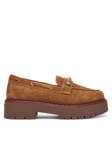 PINKO Półbuty Margaret 02 SD0563P055 Brązowy. Brązowe półbuty damskie Pinko, bez wzorów, ze skóry, bez obcasa, na płaskiej podeszwie. Za 1,139.00 zł.