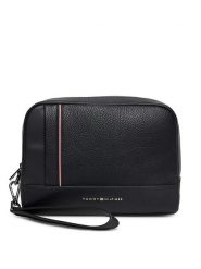 Tommy Hilfiger Saszetka Th Central Pouch AM0AM13790 Czarny. Czarne saszetki męskie Tommy Hilfiger, ze skóry. Za 249.99 zł.
