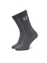 Elisabetta Franchi Skarpety długie CZ-11A-67E2-V90 Szary. Szare skarpetki damskie Elisabetta Franchi, bez wzorów. Za 389.99 zł.