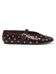 Steve Madden Skórzane baleriny w kolorze czerwonym z paskiem rozmiar: 40. Czerwone baleriny damskie Steve Madden, bez wzorów, bez obcasa. Za 234.95 zł.