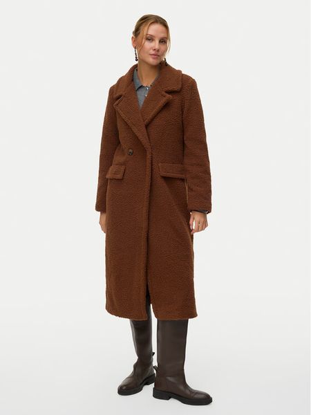 Vero Moda Kożuch Teresa 10333681 Brązowy Regular Fit. Brązowe futra damskie Vero Moda, l. Za 359.99 zł.