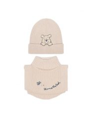 Winnie The Pooh Komplet czapka i komin CEO-ACCCS-AW26-218WTP Beżowy. Brązowe szaliki dziecięce Winnie The Pooh, z wiskozy, bez ramiączek. Za 79.99 zł.