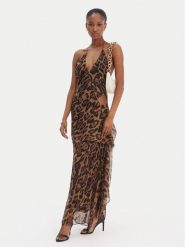 Bardot Sukienka koktajlowa Cyrel 59760DB1 Brązowy Regular Fit. Brązowe sukienki damskie BARDOT, bez wzorów, z syntetyku, wizytowe, bez kołnierzyka, bez ramiączek. Za 639.99 zł.